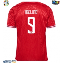 Moški Nogometni dresi Danska Rasmus Hojlund #9 Domači EP 2024 Kratek Rokav